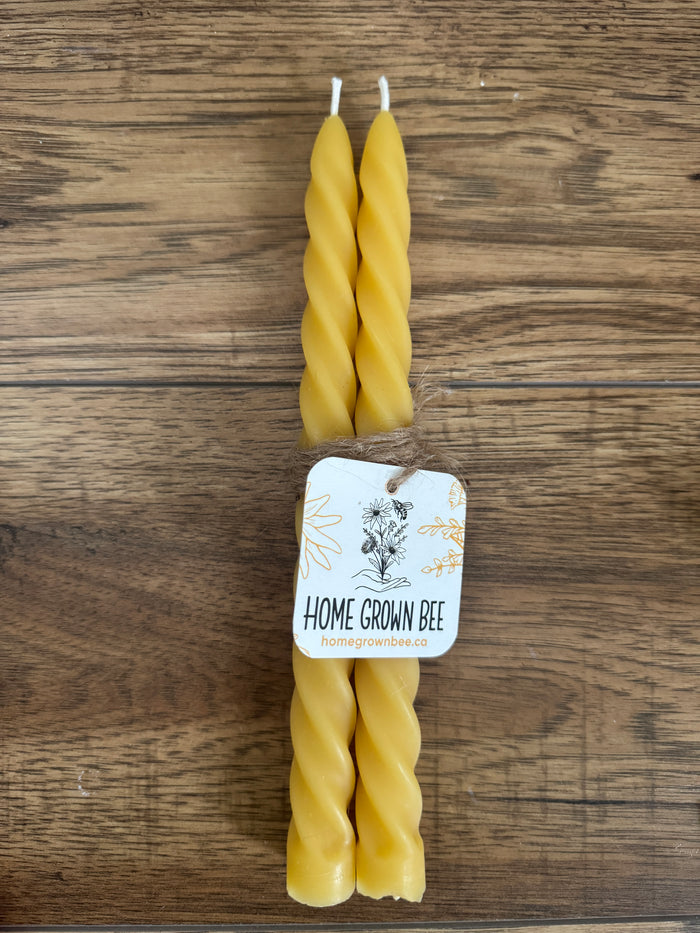 Spiral Taper- Beeswax Candle