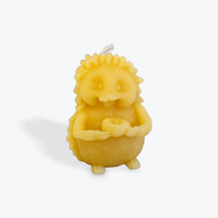 Hedgehog- Beeswax Candle