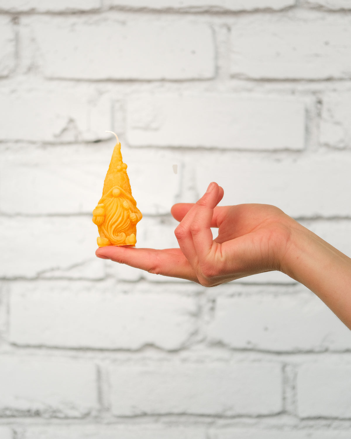 Gnomes- Beeswax Candle