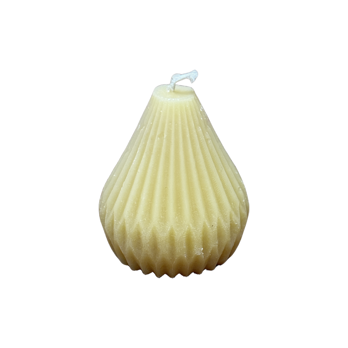 Fluted Pyramid- Beeswax Candle