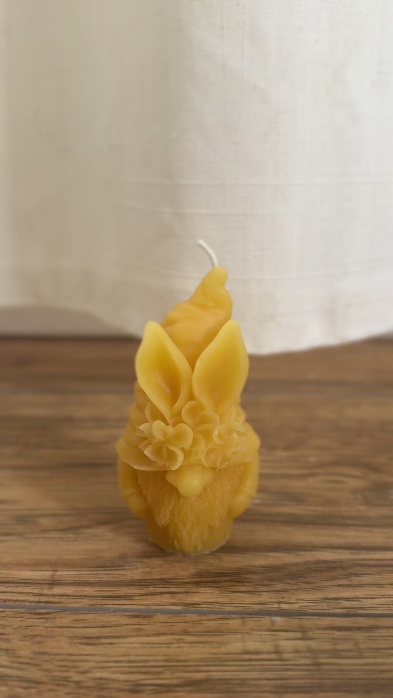 Honey Gnome- Beeswax Candle